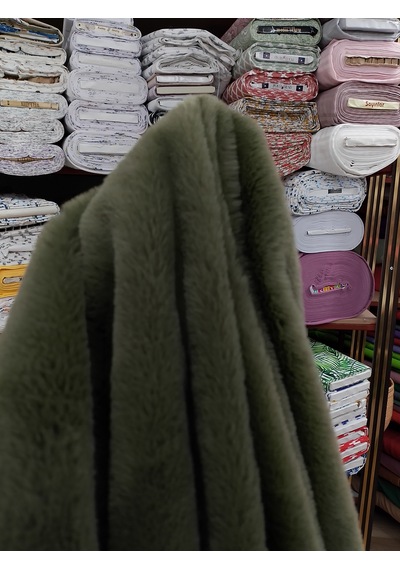 Toskana Peluş Kumaş Haki