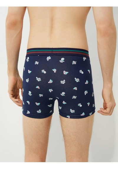 Koton 3'lü Boxer Seti Meyve Baskılı Pamuklu Lacivert Desenli 3slm90037mk Lacivert Desenli