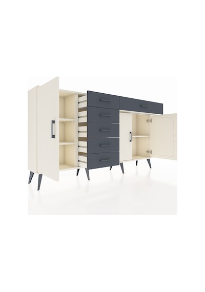 Arges Konsol 3 Raflı 6 Çekmeceli 3 Kapaklı 176x30x99 Aytaşı-aytaşı/antrasit Aytası/antrasıt - Aytası Arges Konsol 3 Raflı 6 Çekmeceli 3 Kapaklı 176x30x99 Aytaşı-aytaşı/antrasit Aytası/antrasıt - Aytası