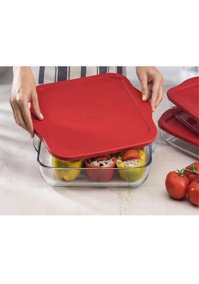 Paşabahçe Borcam Kare Silikon Kapaklı 59034 1950 CC