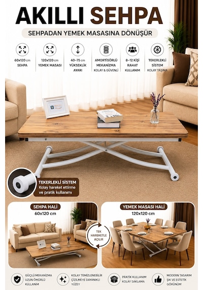 Juppo Üst Tabla Mdf Efesçam Oval Köşe Alt Beyaz İçe K
