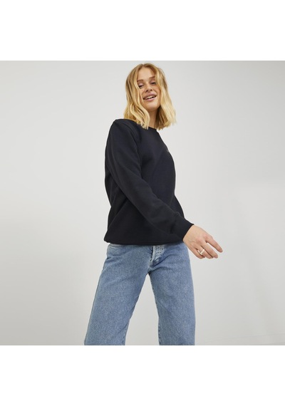 Jack & Jones Kadin Gögüs Logolu Sweatshirt - Abbie - 12223962 - 1 Black