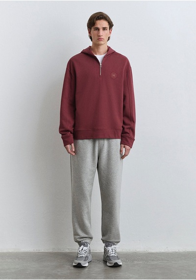 Mavi Yarı Fermuarlı Bordo Sweatshirt 0s10305-70396 Bordo