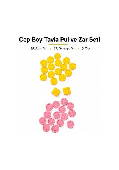 Cep Boy Tavla Pul Ve Zar Seti