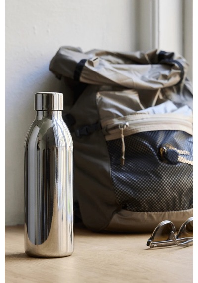 Aarke To-go Bottle Small Çift Cidarlı Termos Şişe 650 Ml Silver