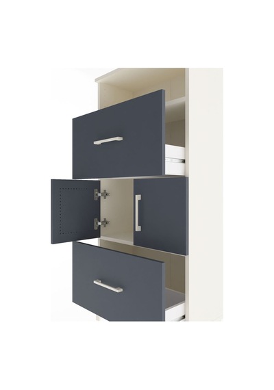 Arges Dolap 2 Raflı 2 Çekmeceli 2 Kapaklı 60x30x134 Aytaşı-an... Aytaşı