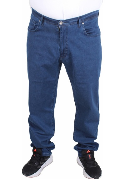 Moc Grande Mocgrande Büyük Beden Kot Pantolon Power Lycra Comero 11914 Mavı Mavi