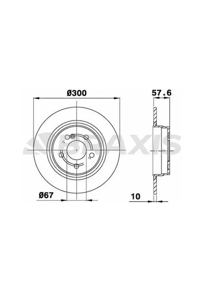 Mercedes C180 W204 Arka Fren Diski 2008-2013 Braxıs Ae0211 2adettir