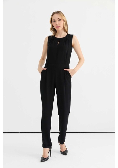 Selen Kadın Tulum 25ysl7637 Siyah