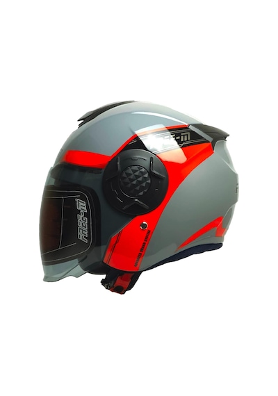 Motosiklet Yarım Kask Double Güneş Vizörlü Siyah Ece Sertifikalı Abs Material Motorcu Kaskı Bold Çok Renkli