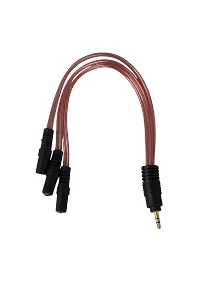 Sh Powermaster Pm-12283 3.5mm Stereo 3x Dişi Kulaklık Çoklayıcı 3 Boğumlu - 20 Cm Najmaddin