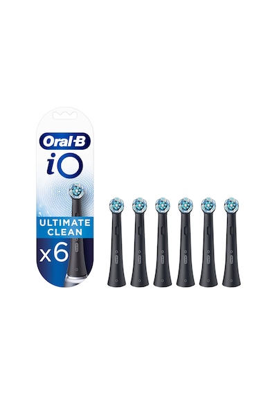 Oral-B İo Ultimate Clean Siyah Diş Fırçası Yedek Başlığı 6'lı