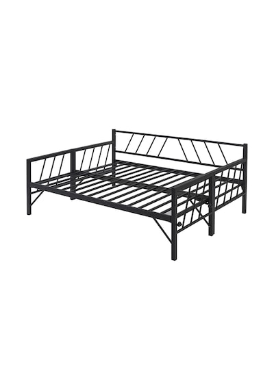 Bedliga Glory Yavrulu Daybed Tek-Çift Kişilik Metal Karyola Siyah