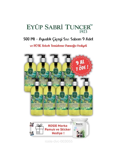 9 Al 7 Öde Ayvalık Zeytin Çiçeği Sıvı Sabun 500 Ml Ve Rosıe Hediyeli