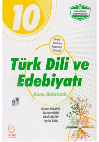 10.Sınıf Türk Dili ve Edebiyatı Konu Anlatımlı -  Palme Yayınları