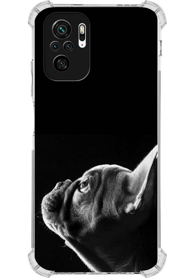 Xiaomi Redmi Note 10s Uyumlu Köpek 1 Baskılı Şeffaf Köşe Korumalı Antişok Kılıf