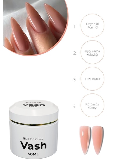 Vash Protez Tırnak Jeli Coverlight 50 ML