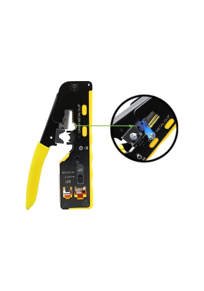 Yeni Nesil Cat6 Cat7 Rj45 / Rj11 Network Krimp Pensesi Ez Rj45 Kablo Sıkma Pense