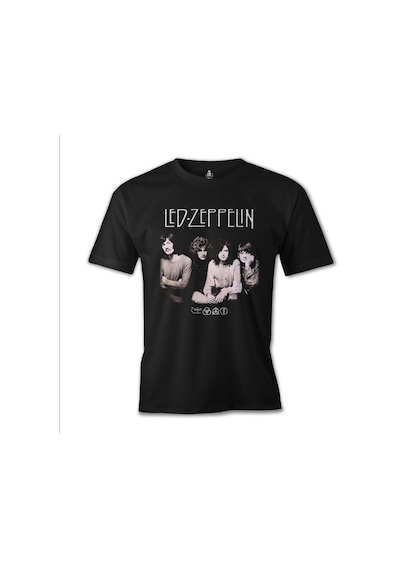Led Zeppelin - Grup Siyah Erkek Tshirt