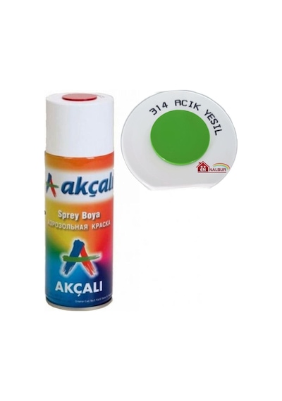 Akçalı Sprey Boya 400 ML 314 Açık  Yeşil