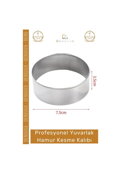 Hamurkalıbı Paslanmaz Çelik Profesyonel Mantı Kurabiye Donut Kesici Eşit Yuvarlak Hamur Kesme Kalıb Çok Renkli
