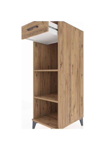 Kronos Dolap 2 Raflı Tek Çekmeceli 44x59x134 Çam-çam Atlas Çam
