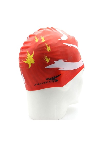 Jaguar Çantalı Silikon Swim Cap Yüzücü Bone Çok Renkli