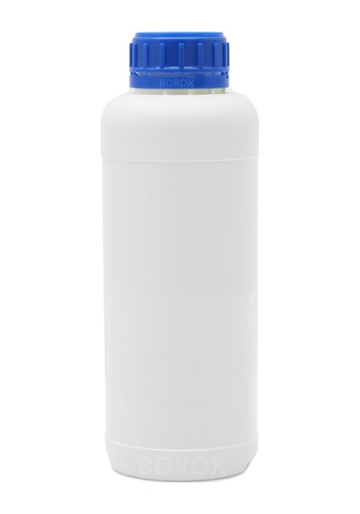 Borox Plastik Yuvarlak Mavi Kilit Kapaklı Numune Şişe 50 x 1000 ML