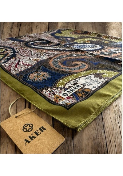 AKER Yağ Yeşili Soft Touch Eşarp Fıstık Yeşili