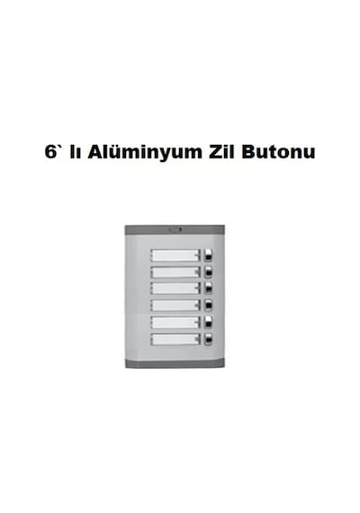 6 Lı Alüminyum Zil Butonu