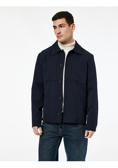 Koton Uzun Kollu Cep Detaylı Düğmeli Gömlek Yaka Slim Fit Mevsimlik Ceket Lacivert 6wam20217hw Lacivert Koton Uzun Kollu Cep Detaylı Düğmeli Gömlek Yaka Slim Fit Mevsimlik Ceket Lacivert 6wam20217hw Lacivert