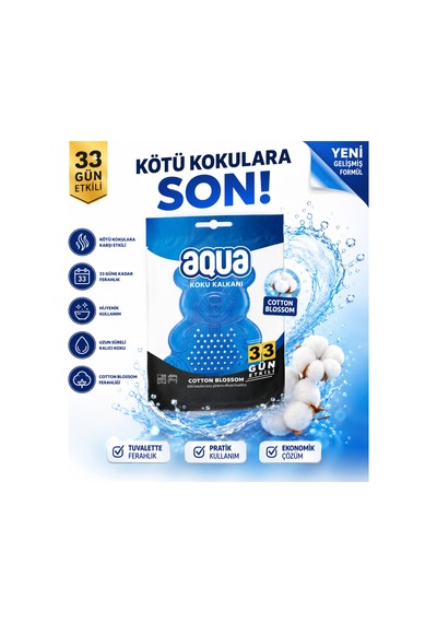 Koku Kalkanı Cotton Blossom Klozet Koku Giderici 33 Gün Etkili Tuvalet Kokulandırıcı - 901919511