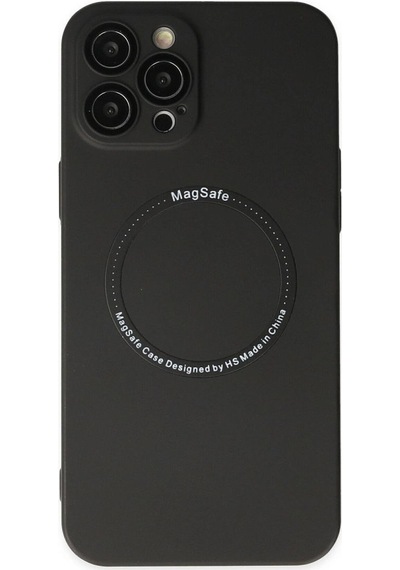 Apple İphone 12 Pro Kılıf Jack Magneticsafe Lens Silikon - Siyah Çok Renkli