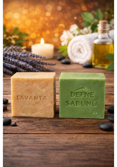 El Yapımı % 100 Doğal Lavanta Ve Defne Sabunu