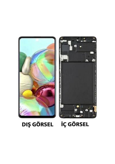 Teknonet Samsung Galaxy A71 Uyumlu Oled Lcd+dokunmatik+çıtalı