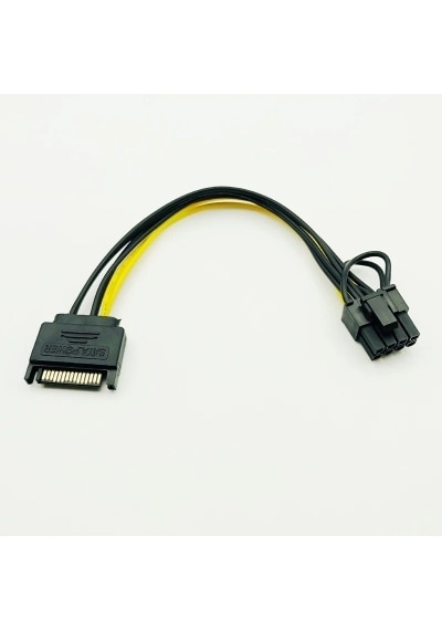 8 Pin Sata Power Ekran Kartı Kablosu 6+2 Pin Ekran Kartı Power Kablosu 8 Pin Sata Power Kablo