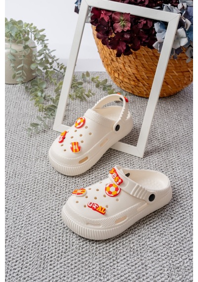 N Moda Unisex Çocuk Figürlü Sticker Sandalet-terlik Galatasaray