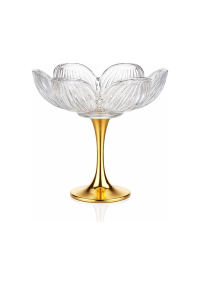 Lotus Metal Ayaklı Sunumluk 6 Lı Sade Beyaz