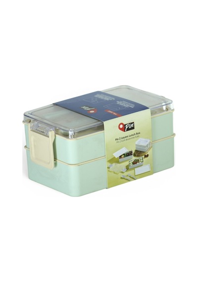 Pin Lunch Box Beslenme Kabı 2 Katlı 3 Renk Diğer