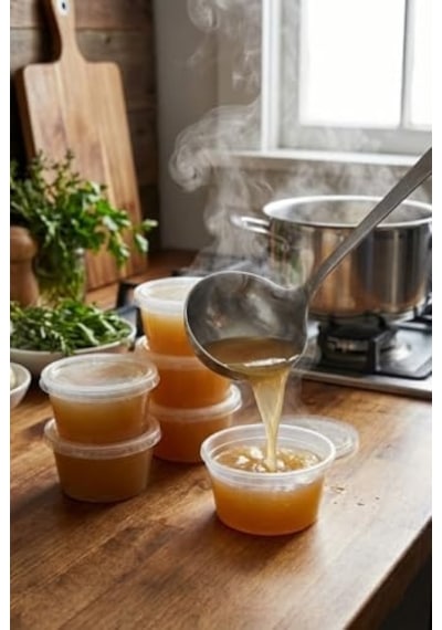 50 Adet 120 Ml Saklama Kabı 4 Oz Kemik Suyu, İlik Suyu, Anne Sütü, Sos Ve Püre Saklama Kabı, Dondurucu Uyumlu Diğer
