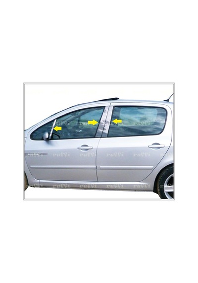 Ebal Otomotiv Peugeot 307 Krom Kapı Direk Seti 6 prç P.Çelik 2000 üzeri