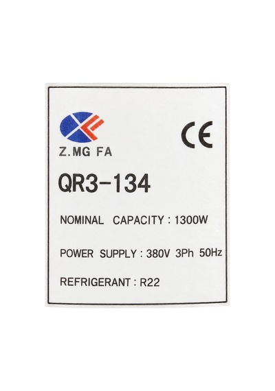 Zingfa Qr3-74 R404a 380v Trifaze Sanayi Tipi Soğutma Kompresörü Siyah