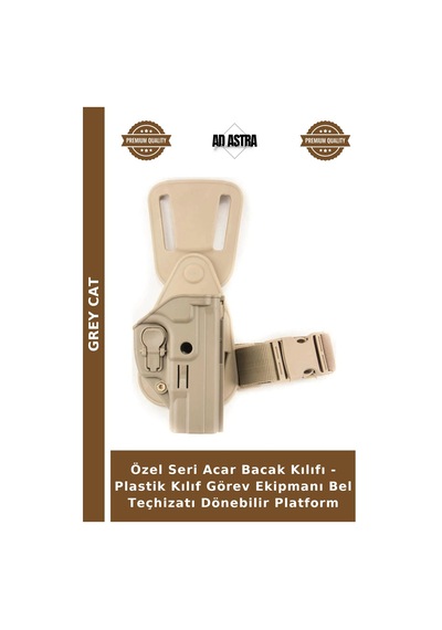 Özel Seri Acar Bacak Kılıfı - Plastik Kılıf Görev Ekipmanı Bel Teçhizatı Dönebilir Platform