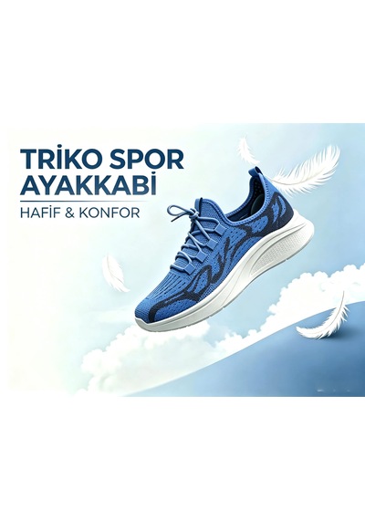 Leu Unısex Triko Spor Ayakkabı Lacivert