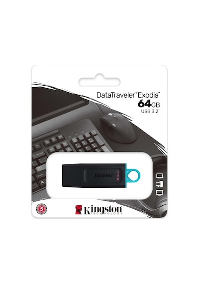 Kıngston Exodıa 64gb Datatraveler Usb 3.2 Flash Bellek