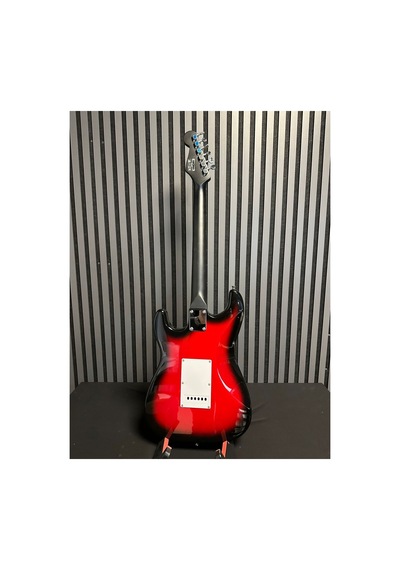 Kırmızı Elektro Gitar Kılıf Pena Askı Kablo Tremolo Kolu