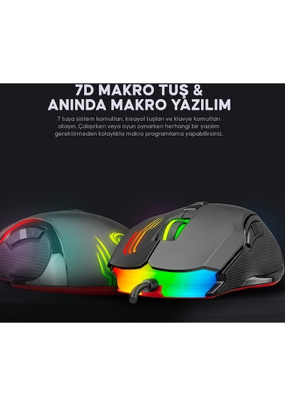 Rampage SMX-G38 Claw Usb RGB Ledli Gaming Oyuncu Mouse