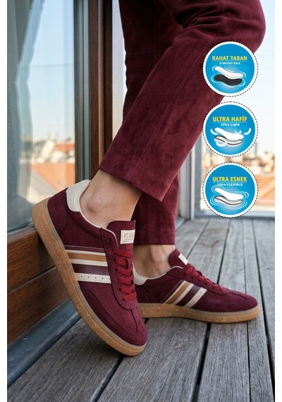 Grijak 015 G Bordo Unisex Spor Ayakkabı
