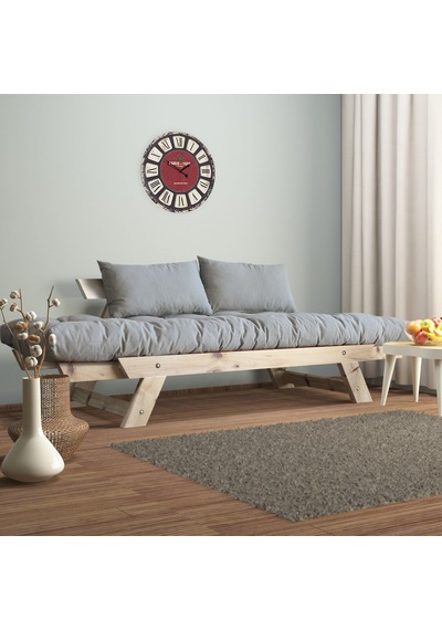 Adalar Masif Natural-gri Renk 2li Kanepe Cpt8107-210