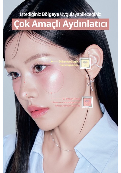 Clio Glass & Highlighter 01 Moon Glow Luxury Koshort Pembe